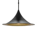 black gold dome pendant