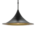 black gold dome pendant