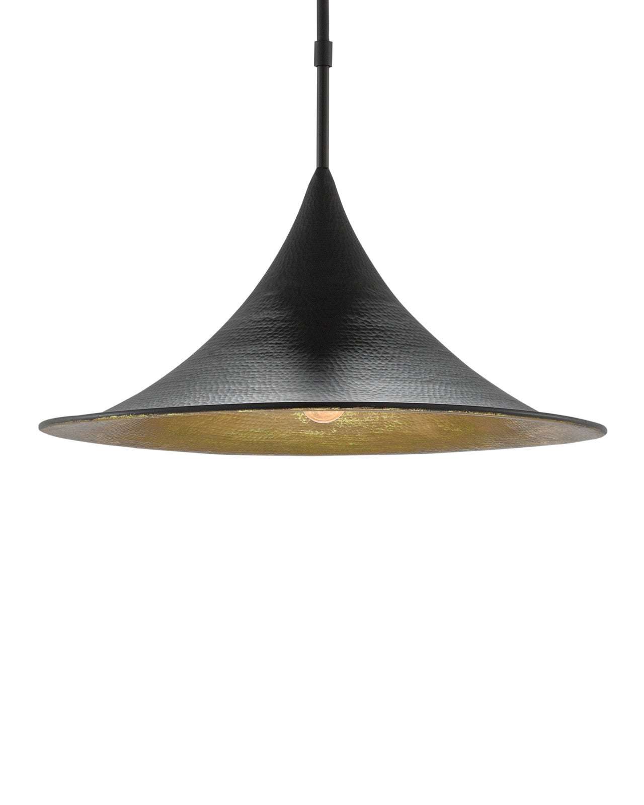 black gold dome pendant