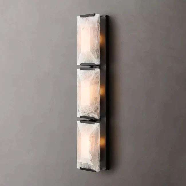 triple sconce bathroom lighting