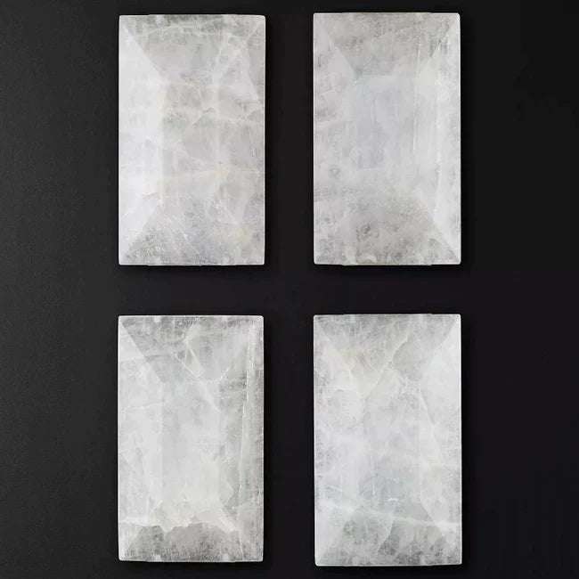 Harlow Calcite Triple Sconce - Blending Stone and Metal Artistry
