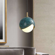 benedict brass pendant light
