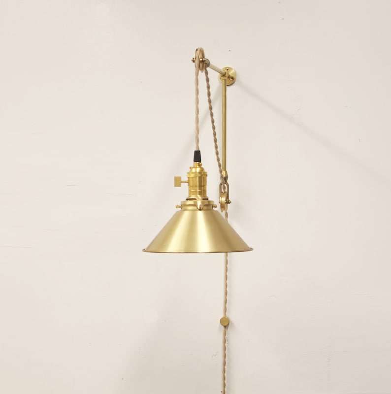 modern pulley sconce