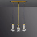 rain drops 3 lights rectangular chandelier
