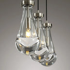 rain drops 3 lights rectangular chandelier