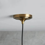 recycled metal dome pendant