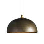 recycled metal dome pendant