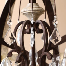 vintage wood globe chandelier