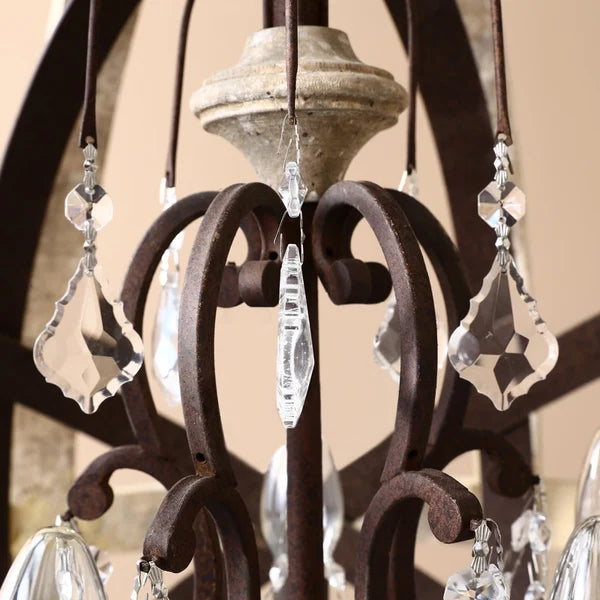 vintage wood globe chandelier