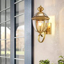 glass outdoor wall lighting