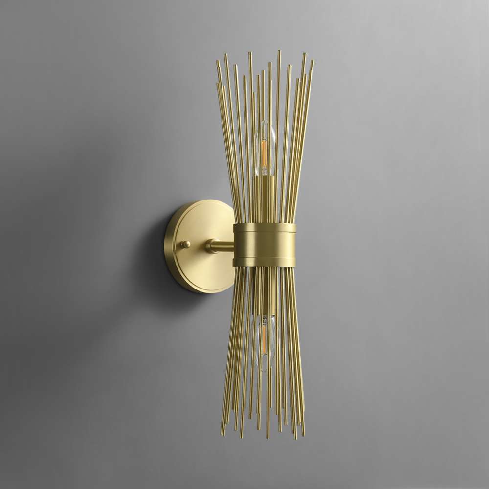 stylish brass wall sconce