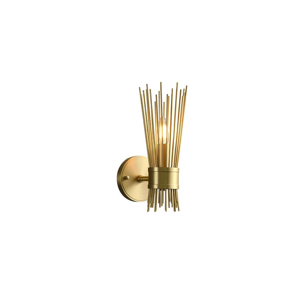sconce with brass accent