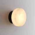 round alabaster wall lamp
