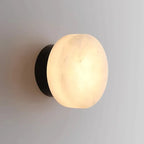round alabaster wall lamp