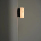 Round Alabaster Texture Wall Lamp – Modern LED with Spanish Luxury Design - View 3