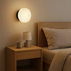 Round Alabaster Texture Wall Lamp – Modern LED with Spanish Luxury Design - View 6