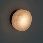 Round Alabaster Texture Wall Lamp – Modern LED with Spanish Luxury Design - View 8