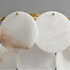 Round Alabaster Wall Lamp | Double-Layer Elegant Accent Lighting - View 6