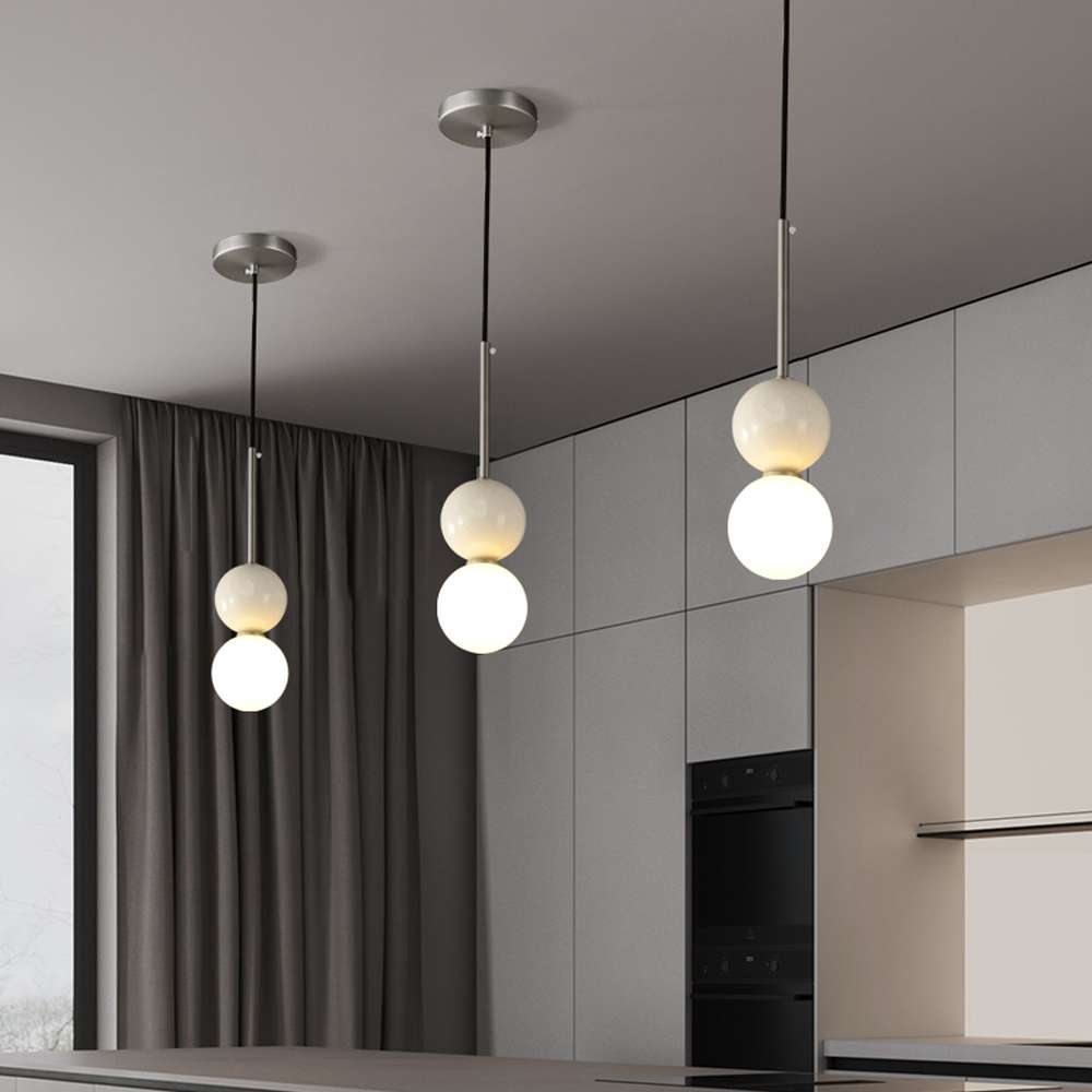 designer marble and glass chandelier