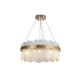 round glass hanging light fixture