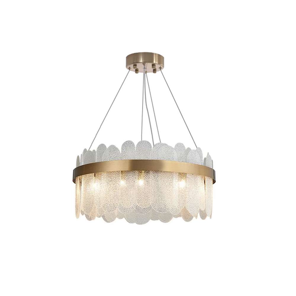 round glass hanging light fixture