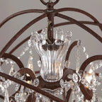 rustic clear crystal chandelier