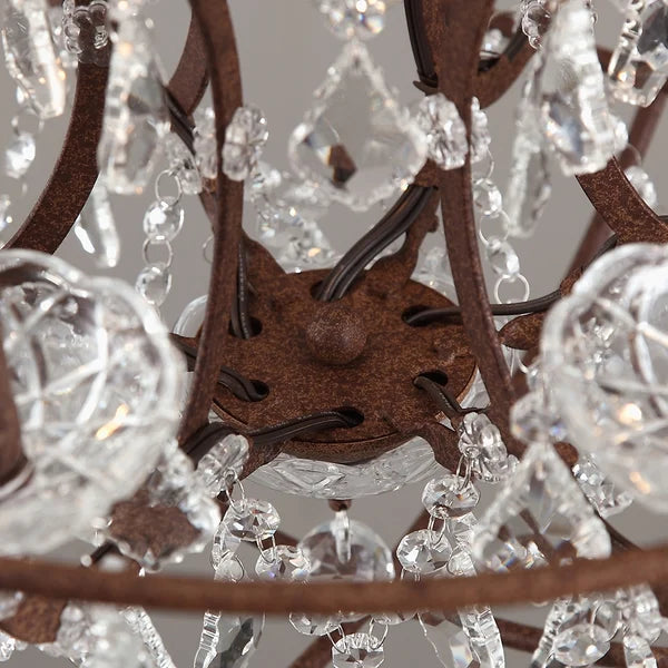 crystal metal chandelier
