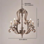 rustic candle chandelier