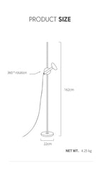 brass reading light