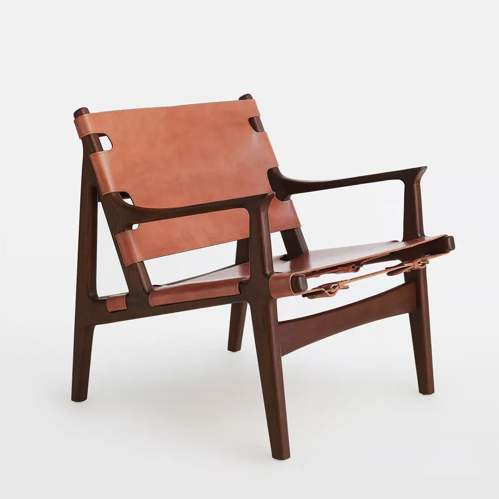 Sagrada Chair, Chestnut Leather Premium Lounge Chair