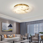 Sangrid Alabaster Ceiling Light | Modern Luxury Flush Mount - View 3