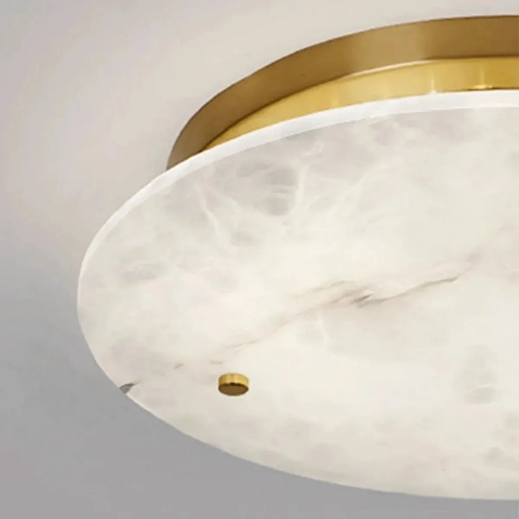Sangrid Alabaster Ceiling Light | Modern Luxury Flush Mount - View 5