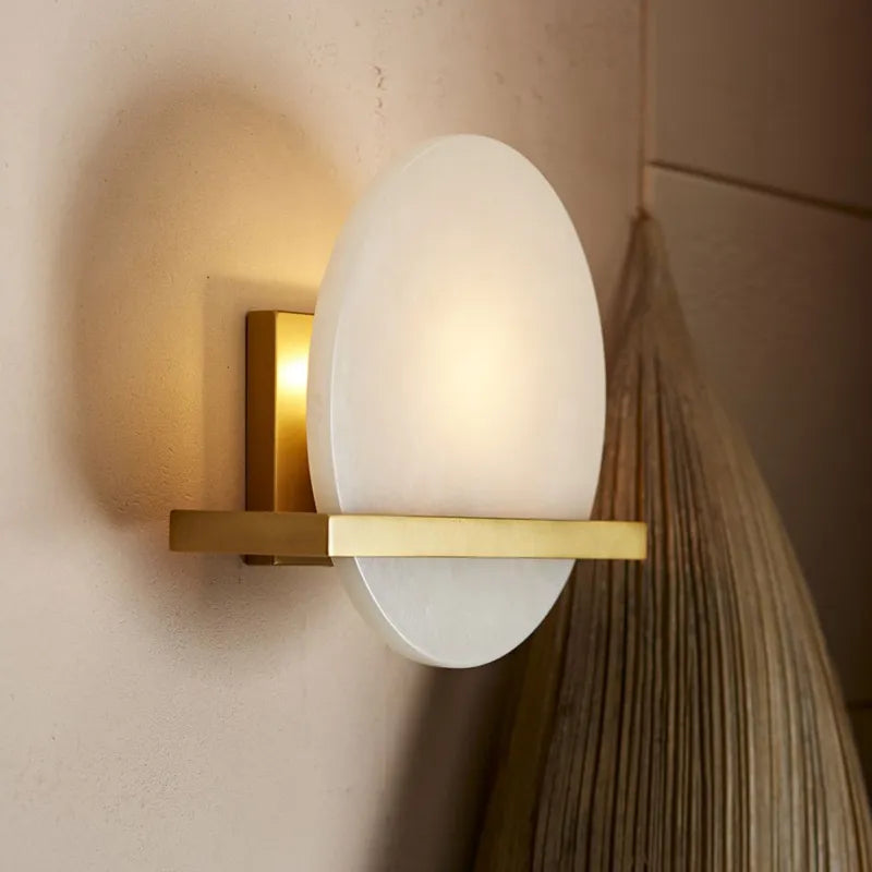 Savion Alabaster Wall Lamp | Moonlight-Inspired Decorative Lighting - View 3