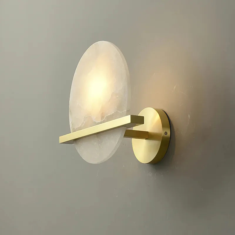 Savion Alabaster Wall Lamp | Moonlight-Inspired Decorative Lighting - View 9