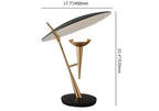scalloped shade table light