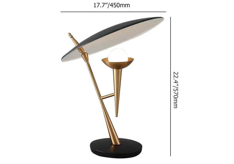 scalloped shade table light
