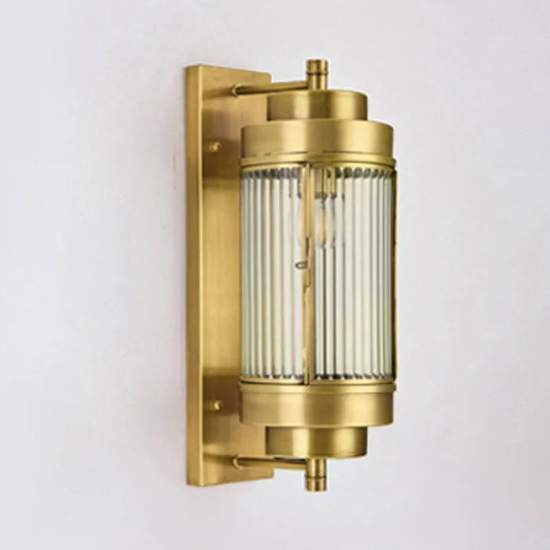 industrial gold wall lamp