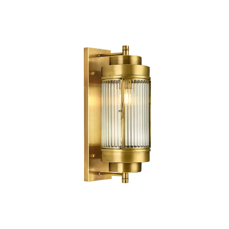 glass shade wall lamp