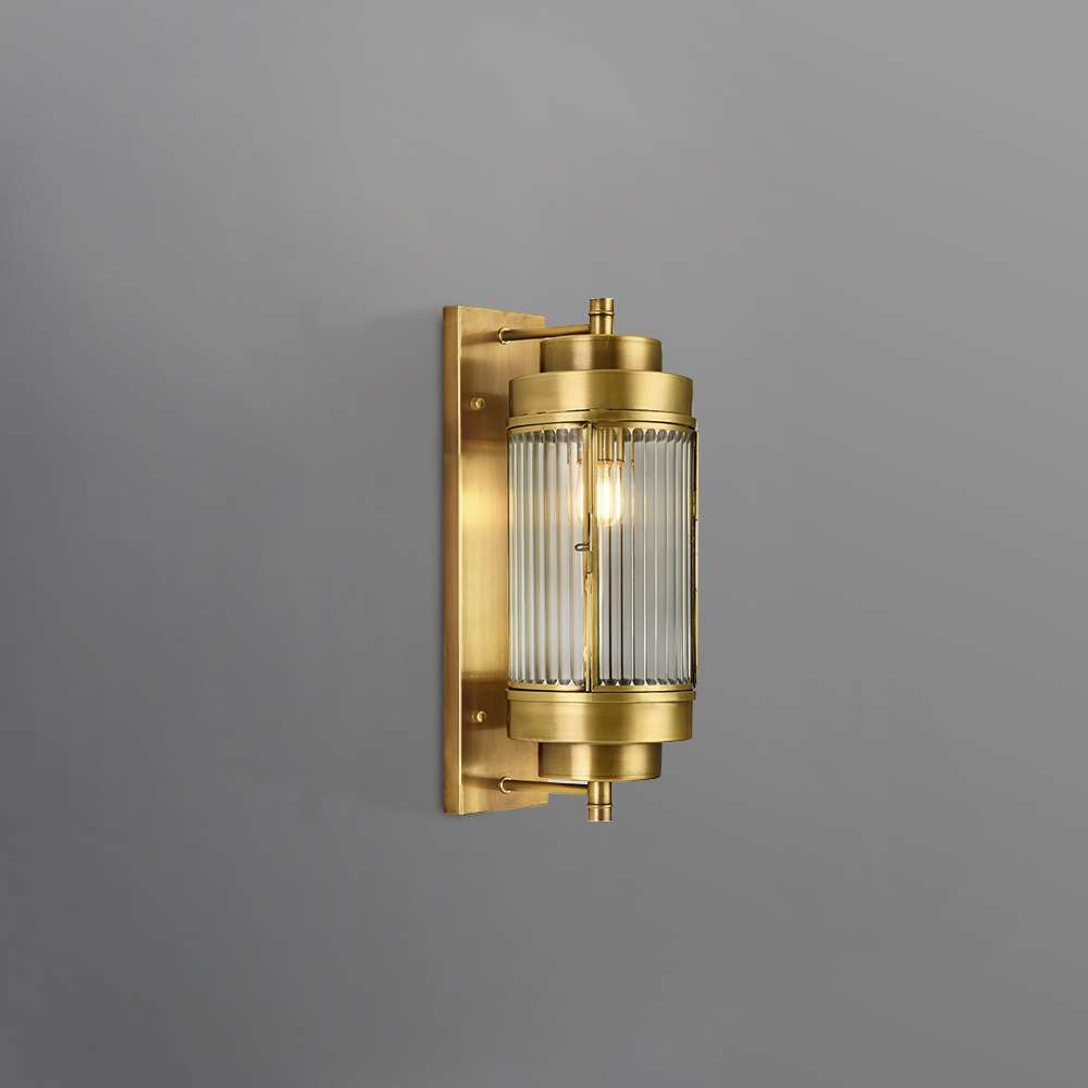 glass gold wall lamp
