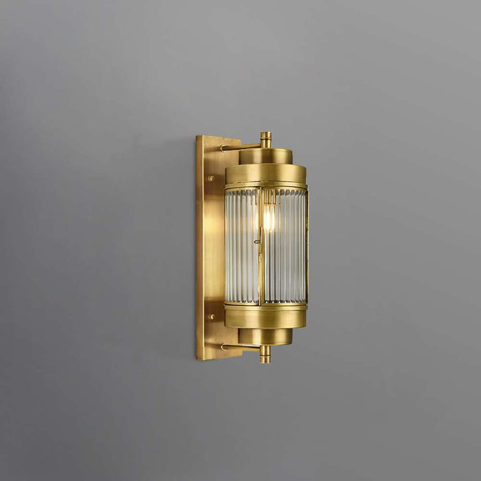 glass gold wall lamp