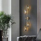 decorative smoked glass sconces
