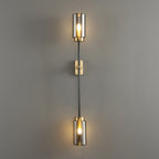 modern smoked glass sconces
