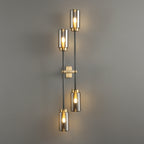 smoked glass wall lighting