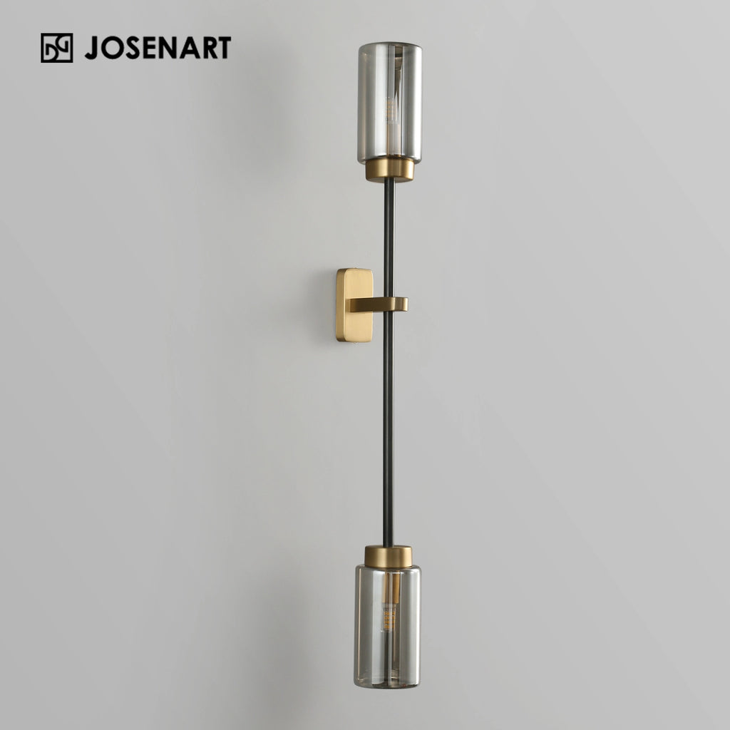 wall sconces with smoked glass