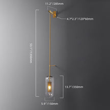 modern glass wall light