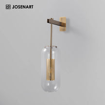 glass cylinder wall light