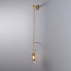 cylinder glass wall sconce