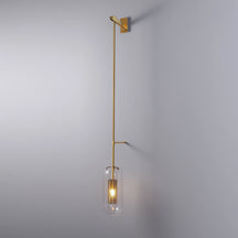 cylinder glass wall sconce