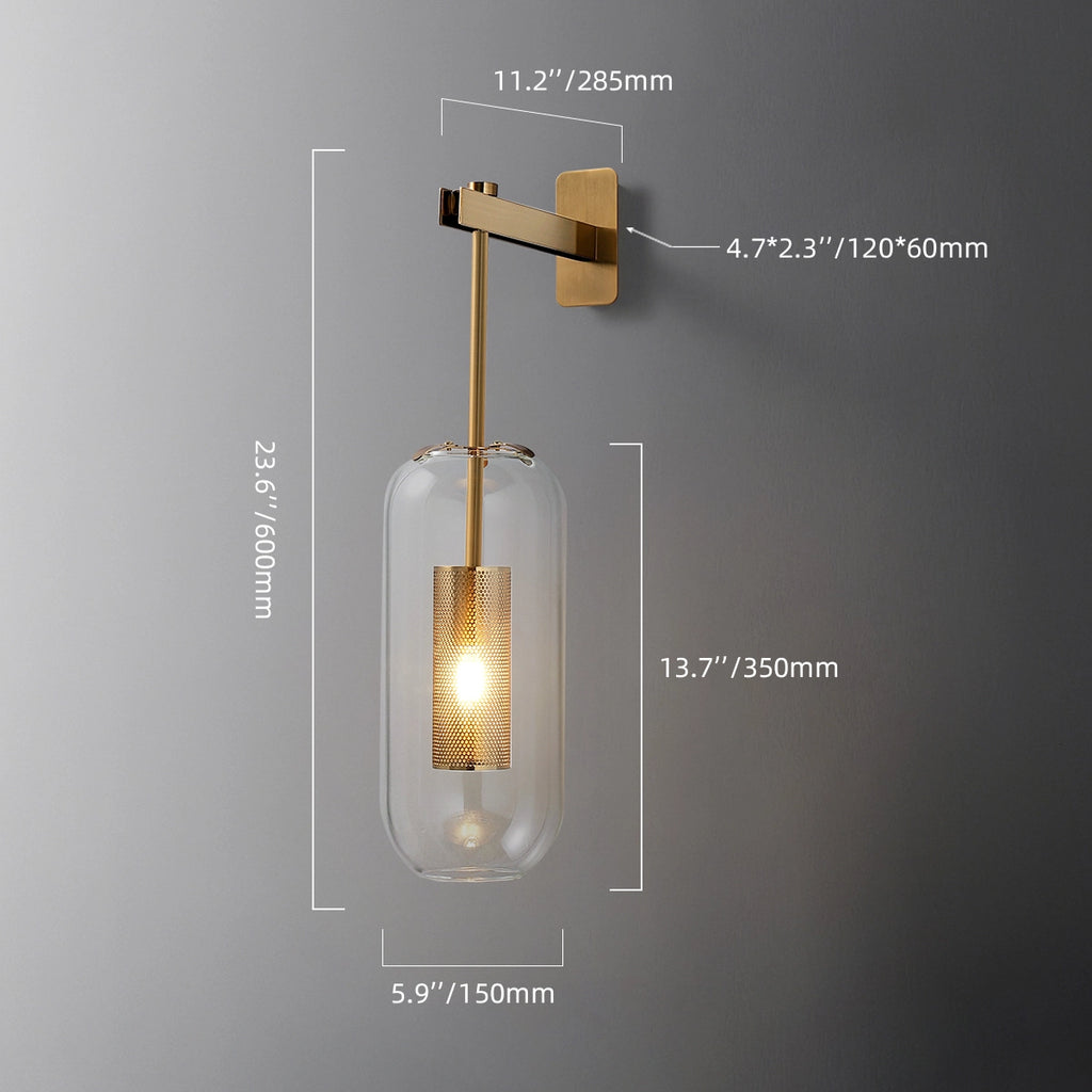 1-light glass fixture