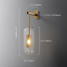 1-light glass fixture